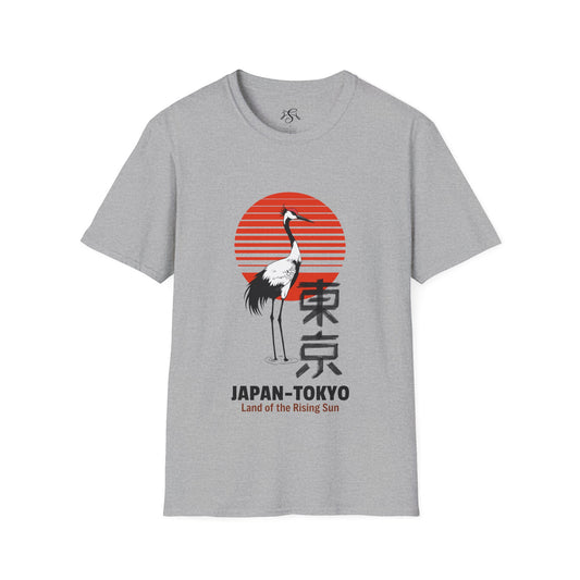 Japan Tokyo Crane T‑Shirt — Land of the Rising Sun Graphic Tee