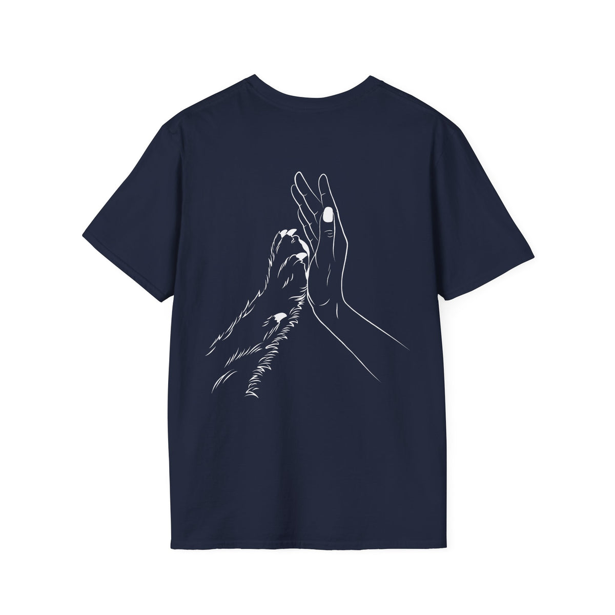 Unisex Paw Print Pocket T‑Shirt — Cute Minimal Pet Lover Tee