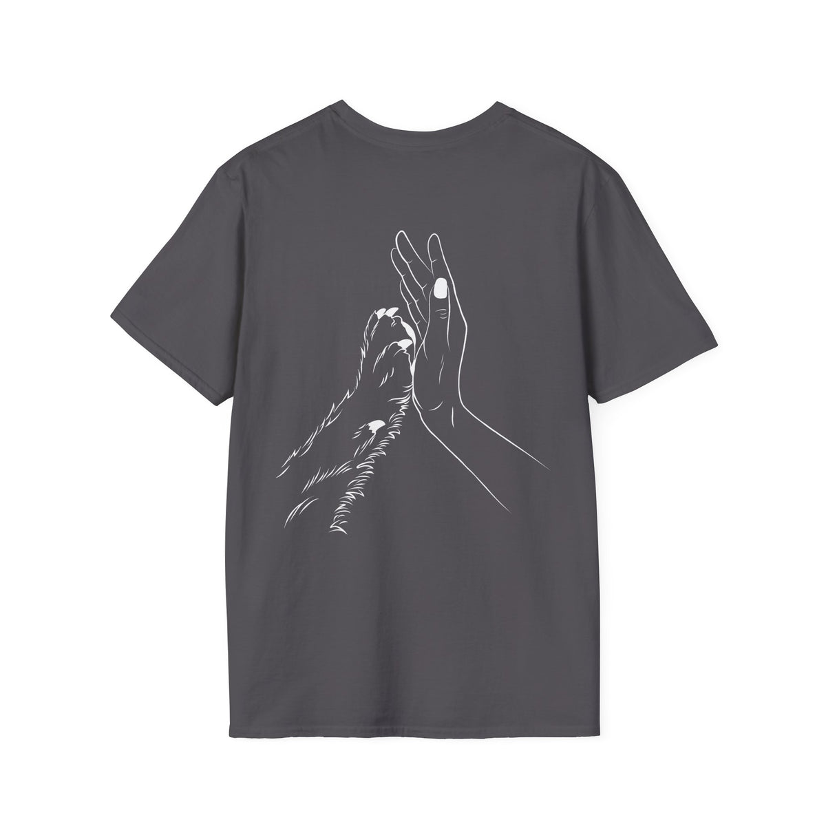 Unisex Paw Print Pocket T‑Shirt — Cute Minimal Pet Lover Tee