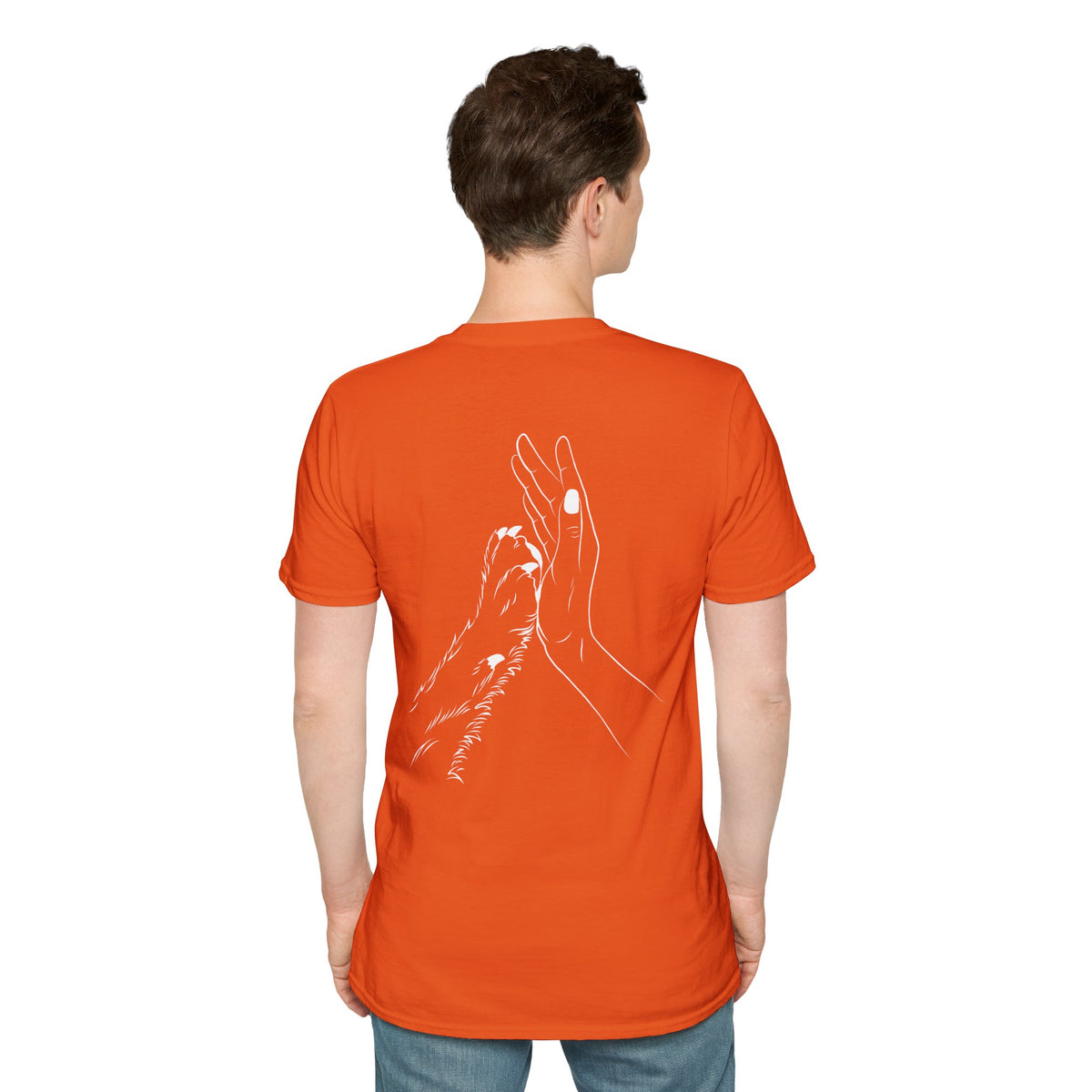 Unisex Paw Print Pocket T‑Shirt — Cute Minimal Pet Lover Tee