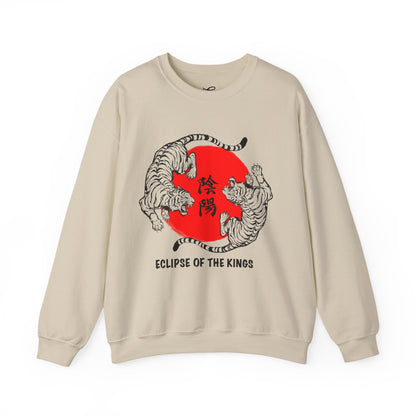 Crewneck Sweatshirt — Eclipse of the Kings Tiger Sun Graphic