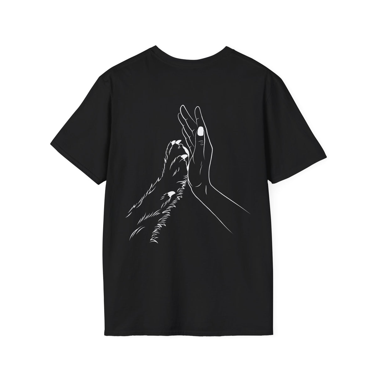 Unisex Paw Print Pocket T‑Shirt — Cute Minimal Pet Lover Tee