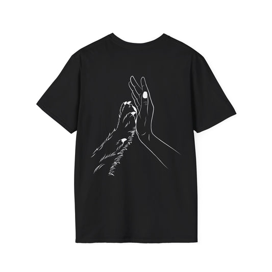 Unisex Paw Print Pocket T‑Shirt — Cute Minimal Pet Lover Tee