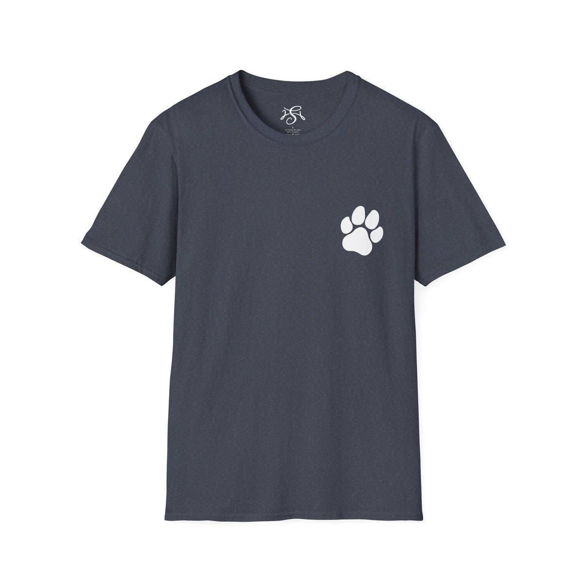 Unisex Paw Print Pocket T‑Shirt — Cute Minimal Pet Lover Tee