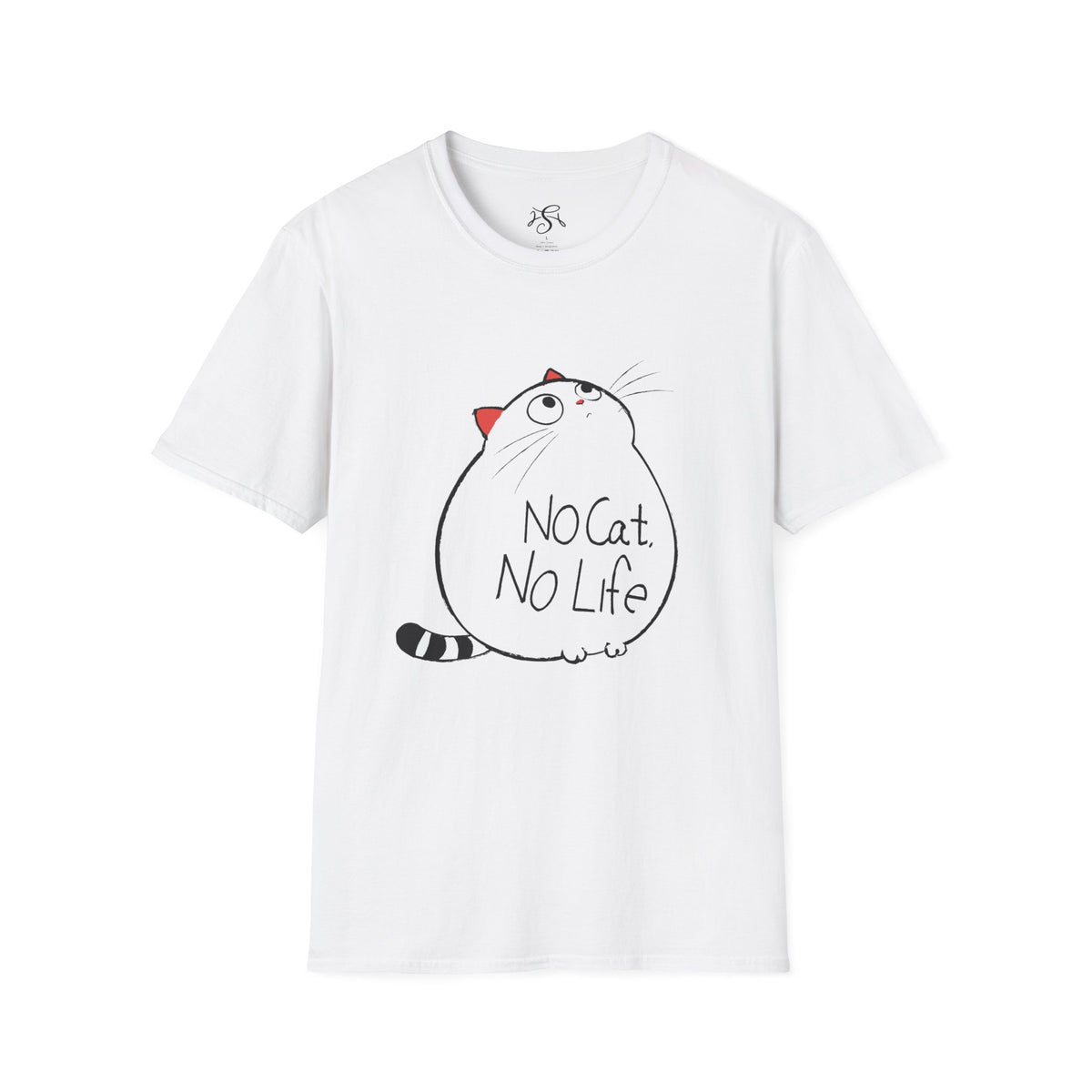 “No Cat, No Life" Cute Cat Lover Tee