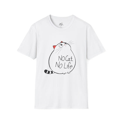 “No Cat, No Life" Cute Cat Lover Tee