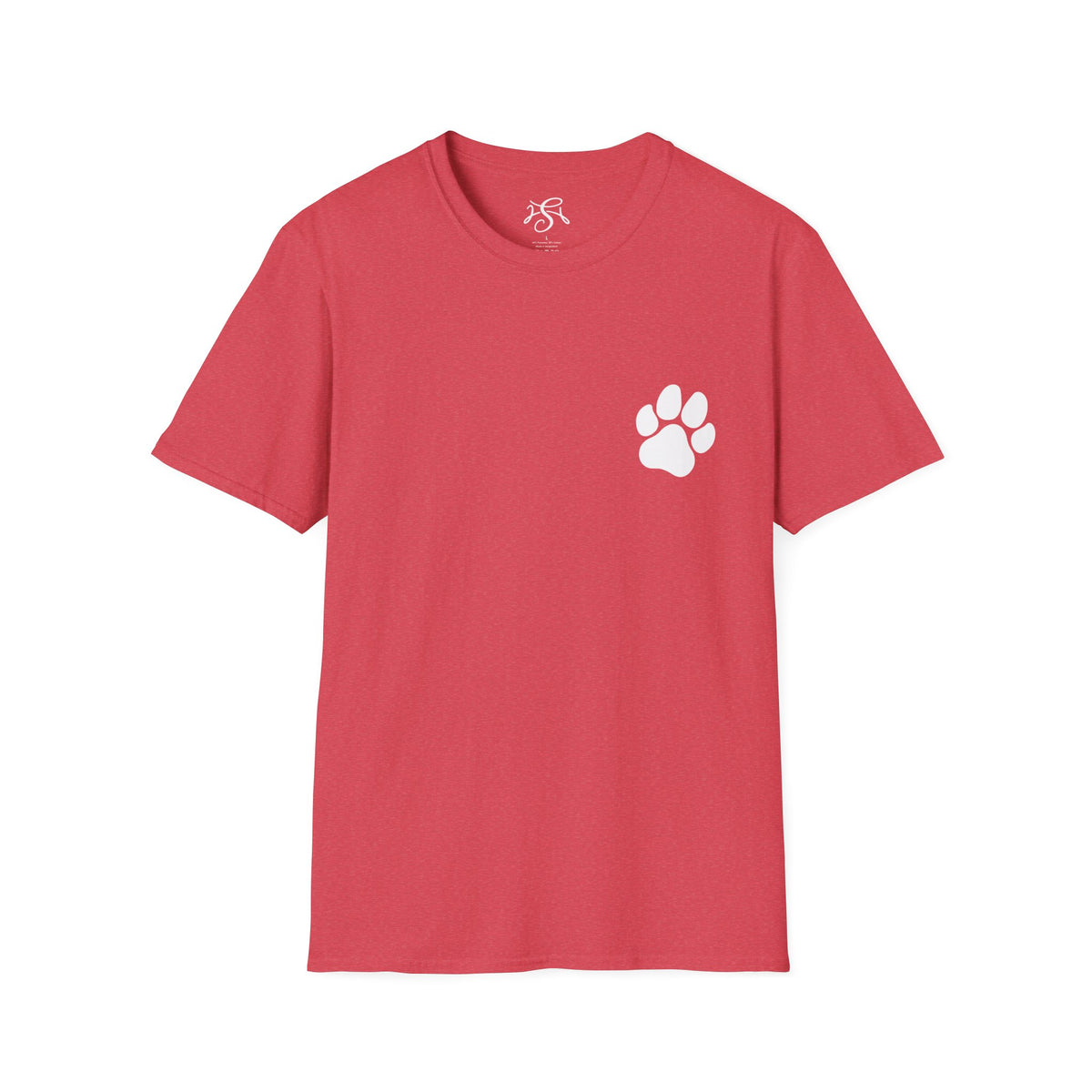 Unisex Paw Print Pocket T‑Shirt — Cute Minimal Pet Lover Tee