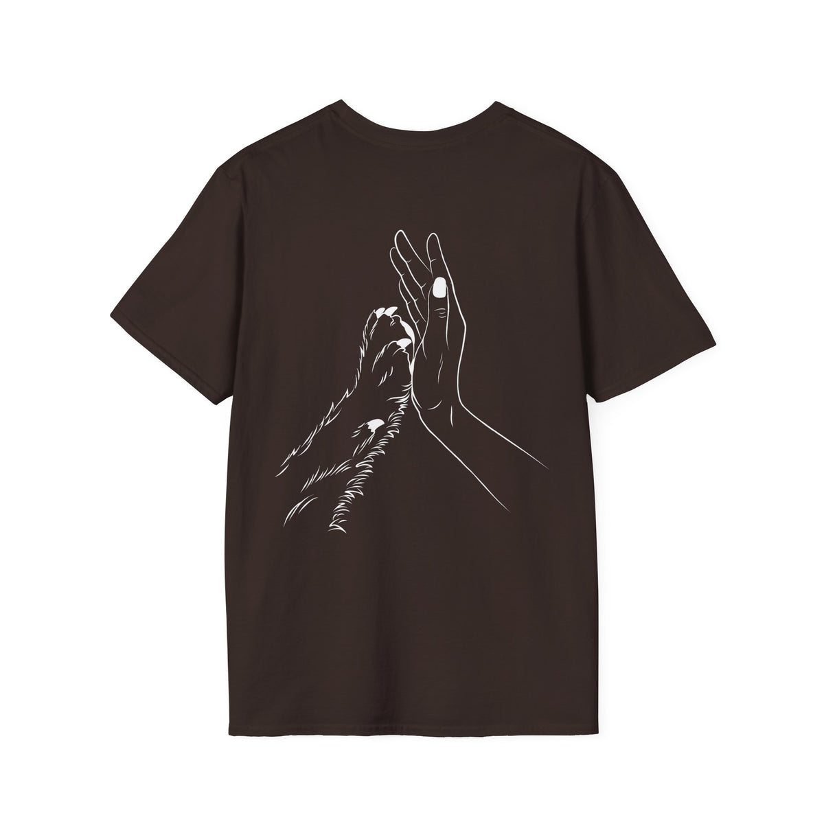 Unisex Paw Print Pocket T‑Shirt — Cute Minimal Pet Lover Tee