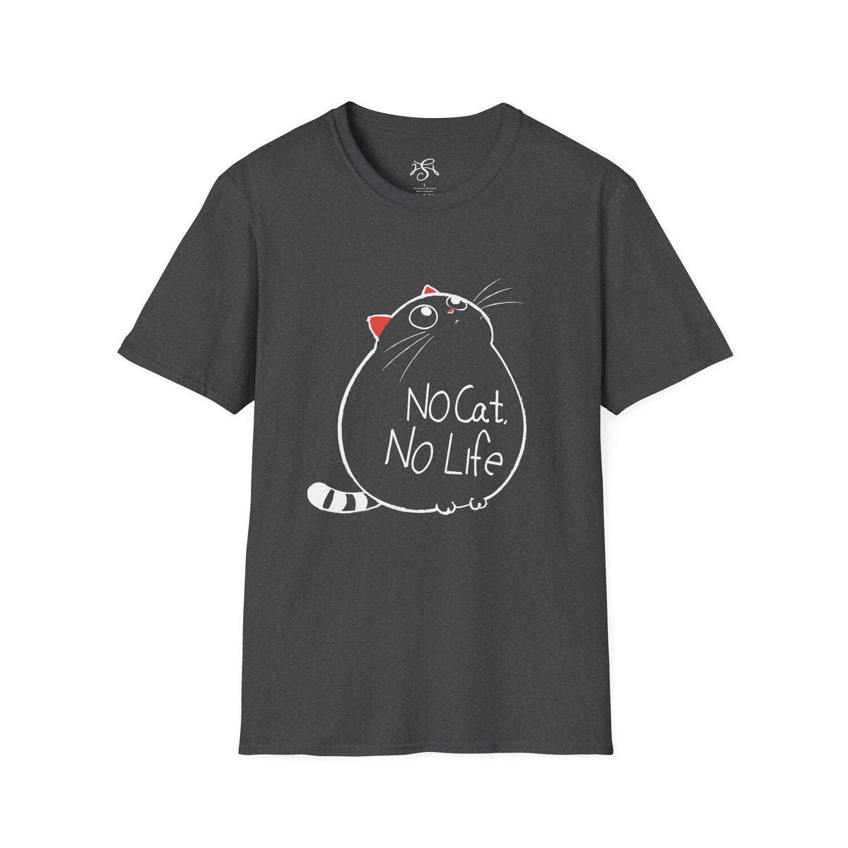 “No Cat, No Life" Cute Cat Lover Tee