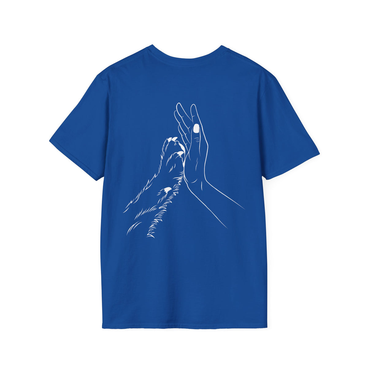 Unisex Paw Print Pocket T‑Shirt — Cute Minimal Pet Lover Tee