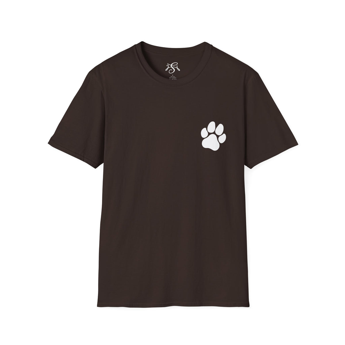 Unisex Paw Print Pocket T‑Shirt — Cute Minimal Pet Lover Tee