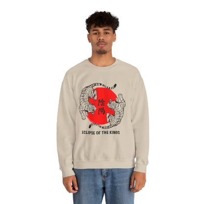 Crewneck Sweatshirt — Eclipse of the Kings Tiger Sun Graphic