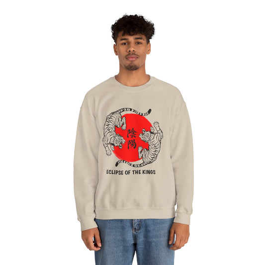 Crewneck Sweatshirt — Eclipse of the Kings Tiger Sun Graphic