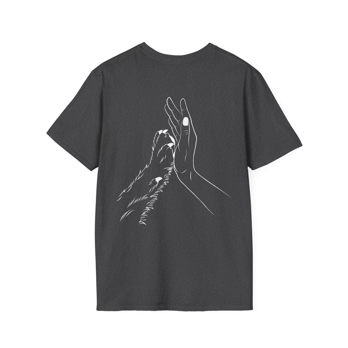 Unisex Paw Print Pocket T‑Shirt — Cute Minimal Pet Lover Tee