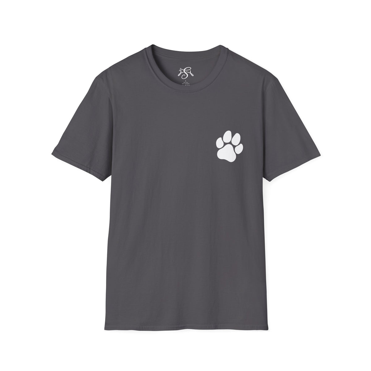 Unisex Paw Print Pocket T‑Shirt — Cute Minimal Pet Lover Tee