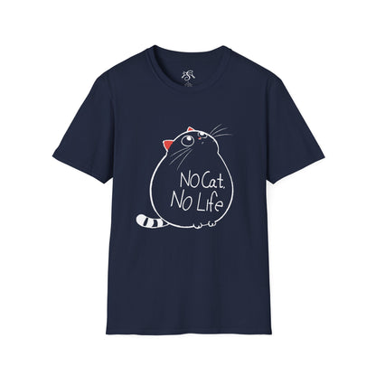 “No Cat, No Life" Cute Cat Lover Tee