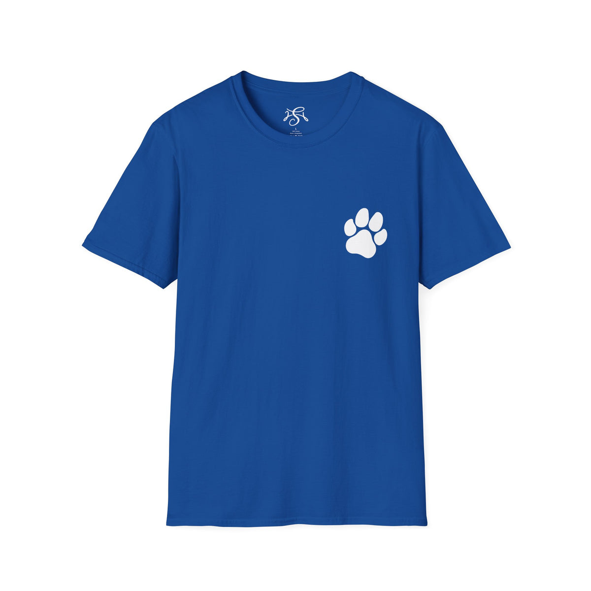 Unisex Paw Print Pocket T‑Shirt — Cute Minimal Pet Lover Tee