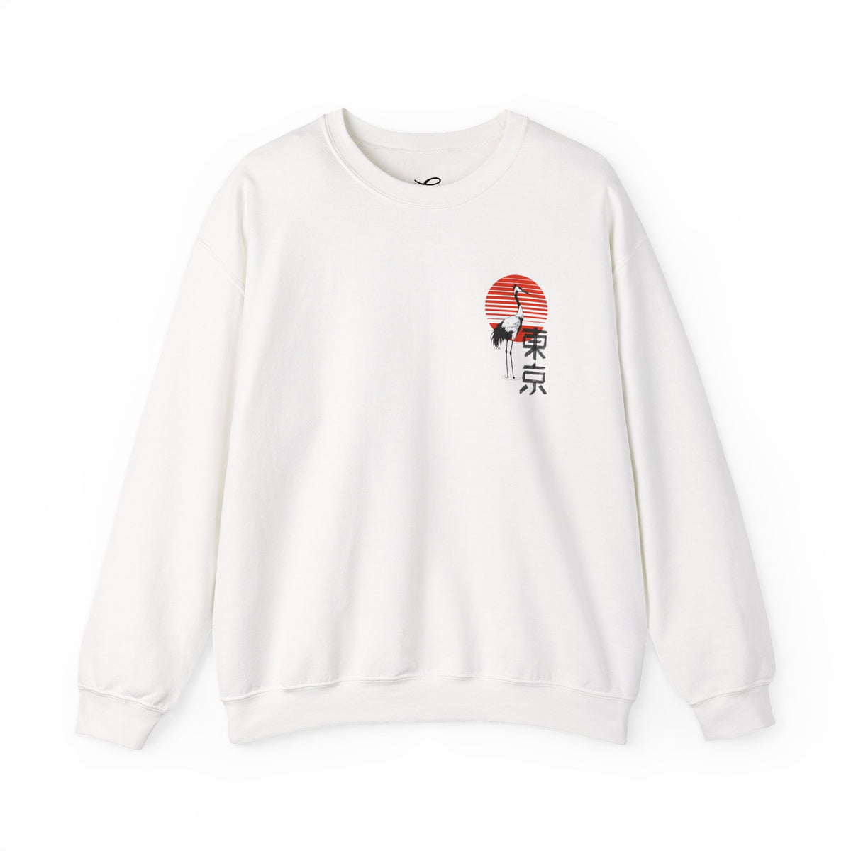 Japan Crane Crewneck Sweatshirt — Land of the Rising Sun Graphic