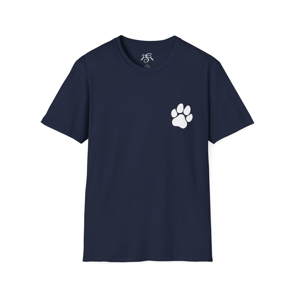 Unisex Paw Print Pocket T‑Shirt — Cute Minimal Pet Lover Tee