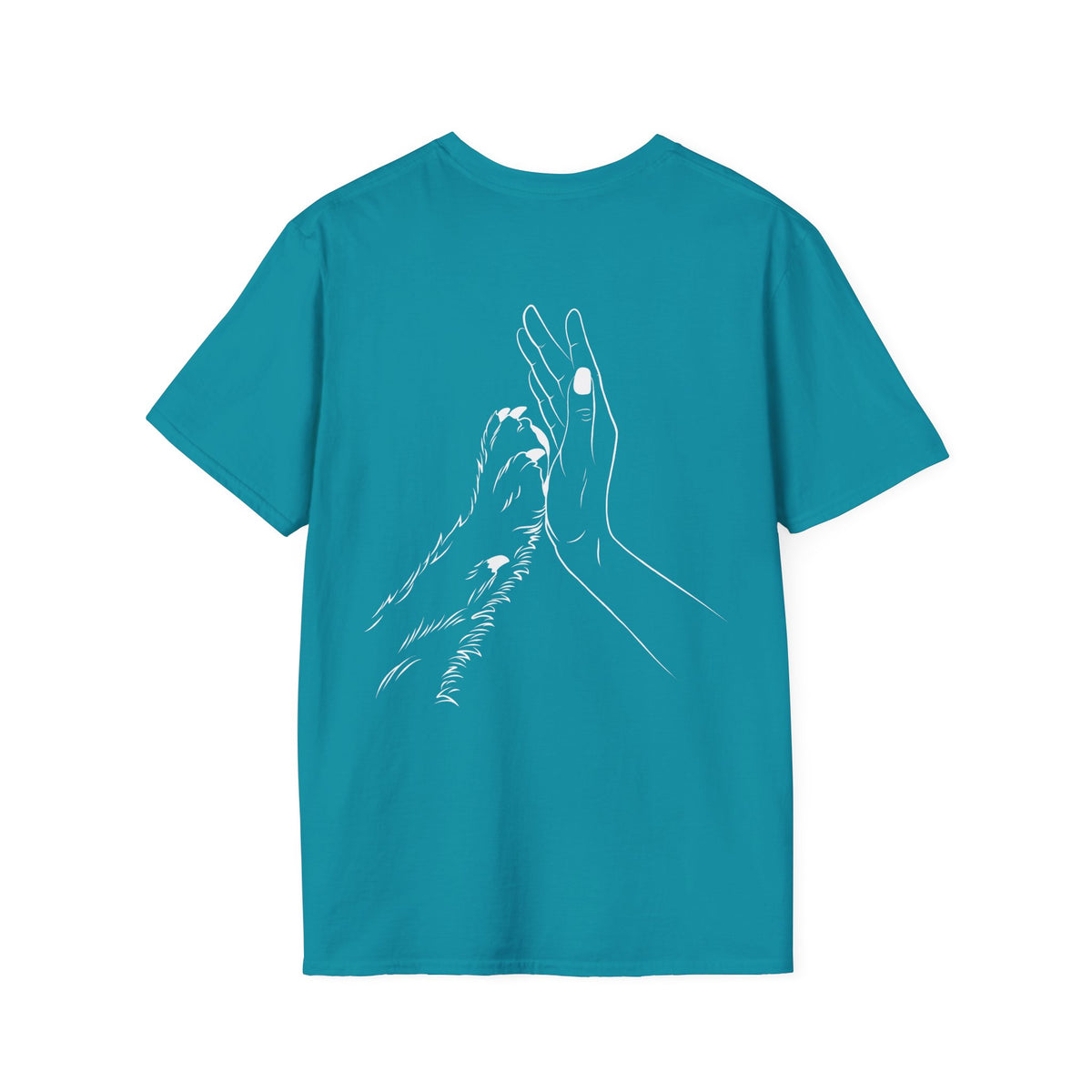 Unisex Paw Print Pocket T‑Shirt — Cute Minimal Pet Lover Tee