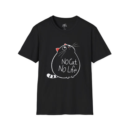 “No Cat, No Life" Cute Cat Lover Tee
