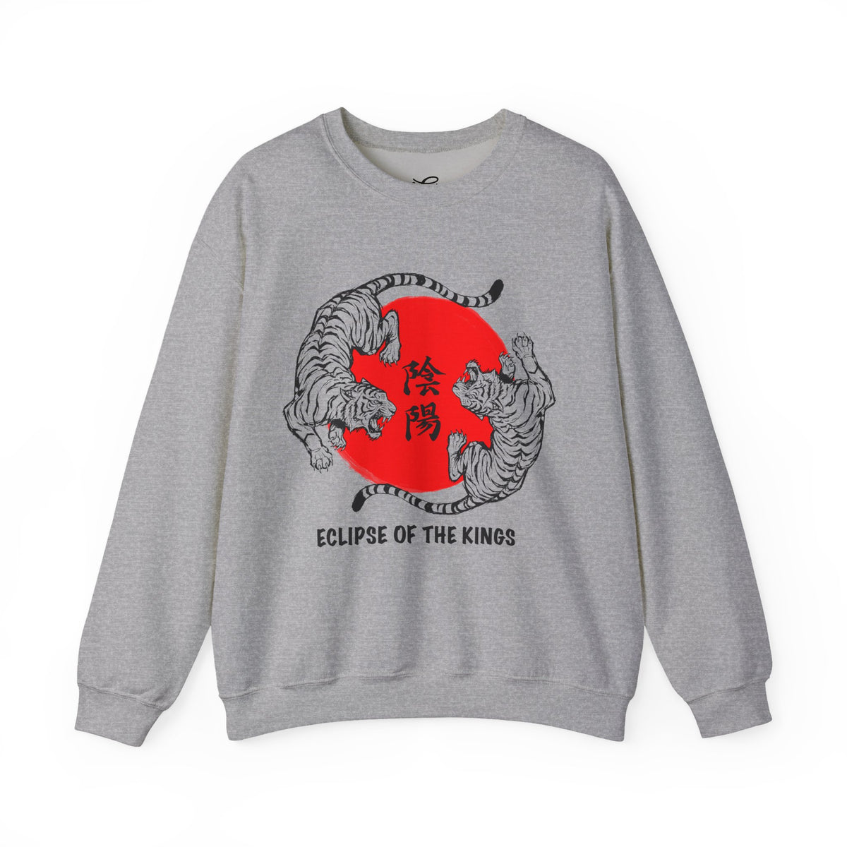 Crewneck Sweatshirt — Eclipse of the Kings Tiger Sun Graphic