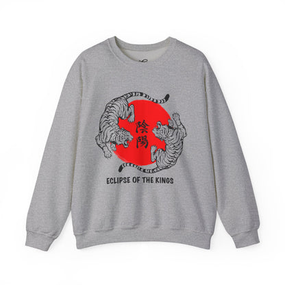 Crewneck Sweatshirt — Eclipse of the Kings Tiger Sun Graphic