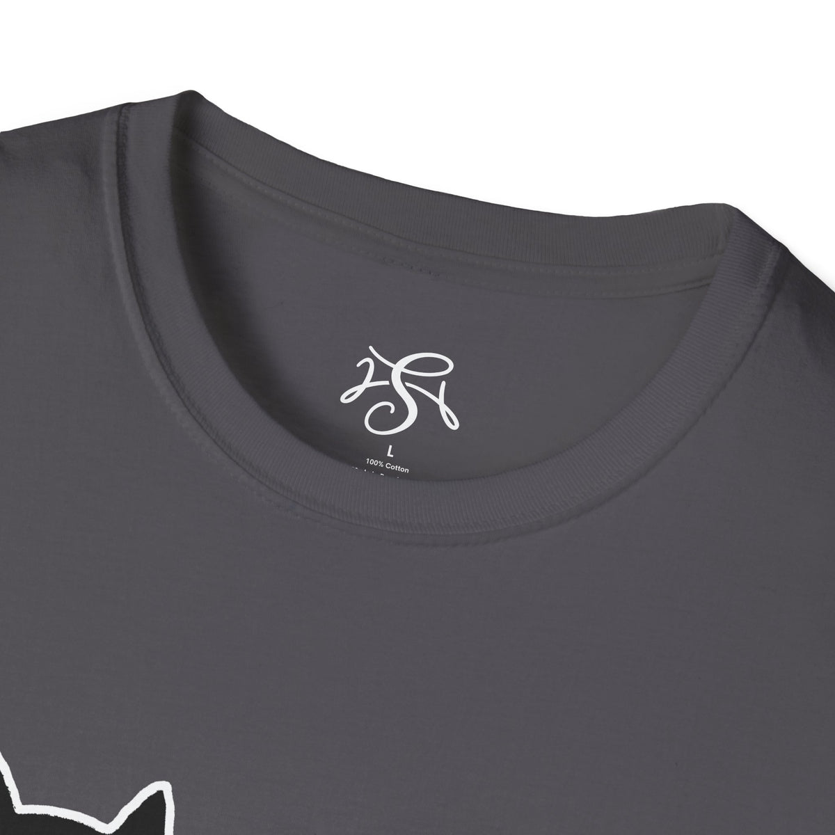 Unisex Cute Doodle Cat T-Shirt — Whimsical Black Cat Graphic Tee