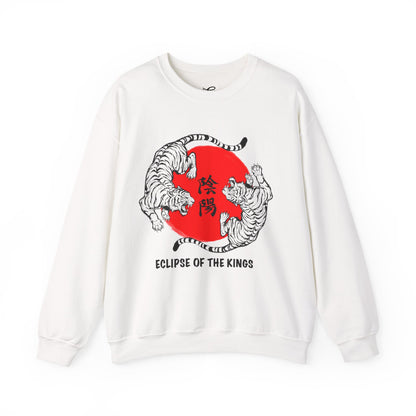 Crewneck Sweatshirt — Eclipse of the Kings Tiger Sun Graphic