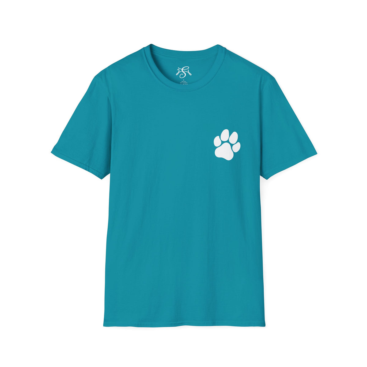 Unisex Paw Print Pocket T‑Shirt — Cute Minimal Pet Lover Tee