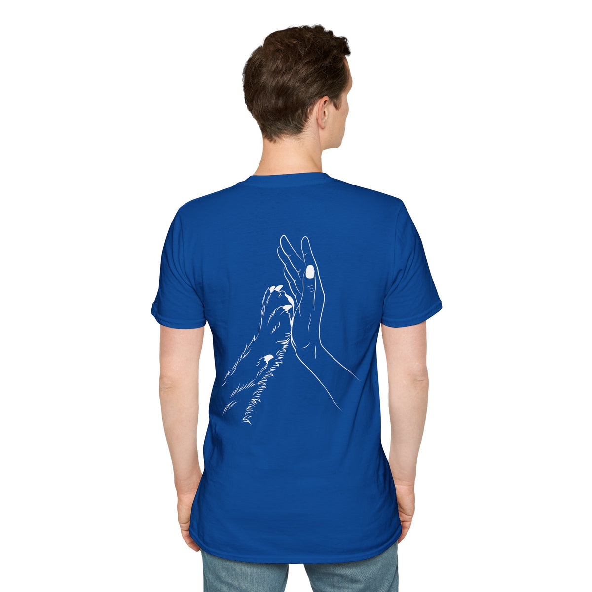 Unisex Paw Print Pocket T‑Shirt — Cute Minimal Pet Lover Tee