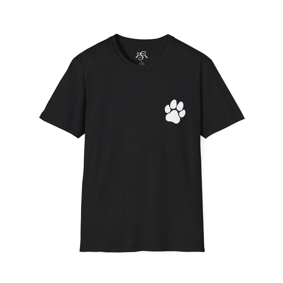 Unisex Paw Print Pocket T‑Shirt — Cute Minimal Pet Lover Tee