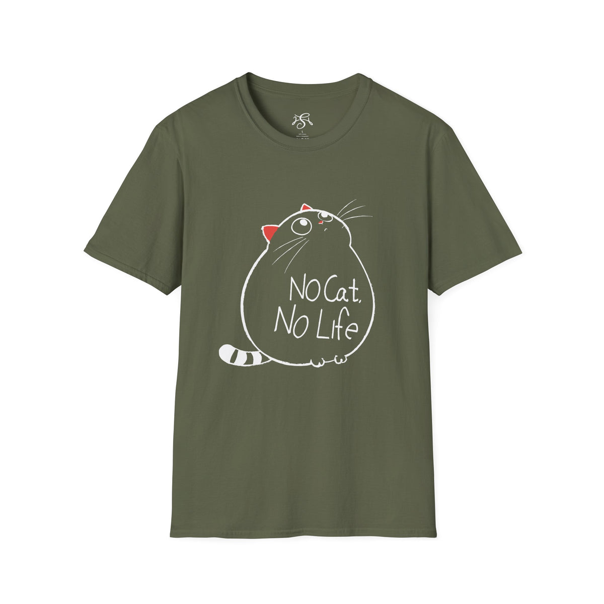 “No Cat, No Life" Cute Cat Lover Tee