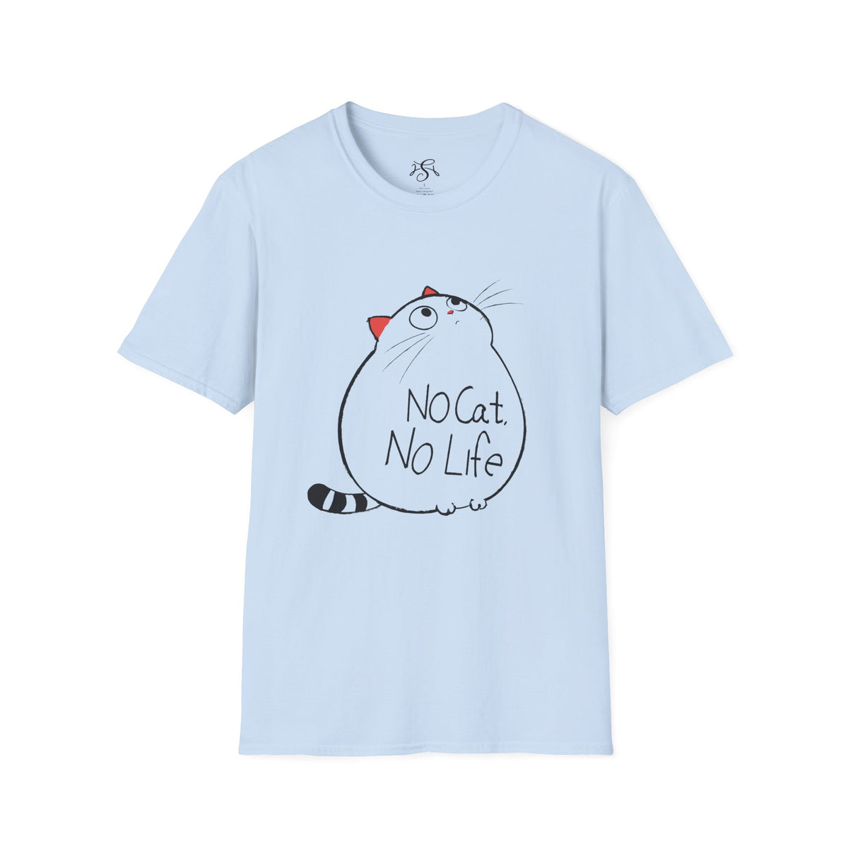 “No Cat, No Life" Cute Cat Lover Tee