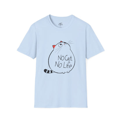 “No Cat, No Life" Cute Cat Lover Tee