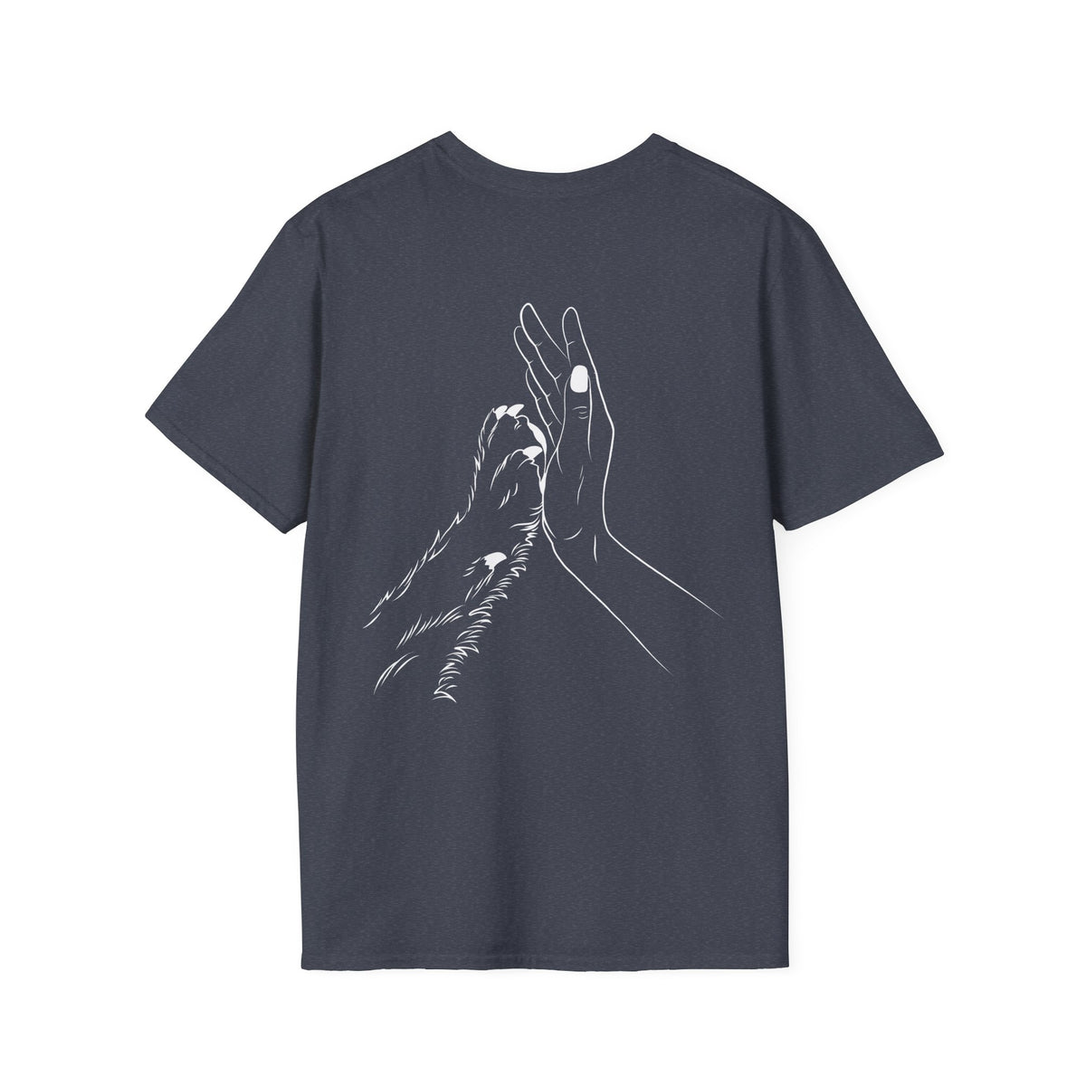 Unisex Paw Print Pocket T‑Shirt — Cute Minimal Pet Lover Tee