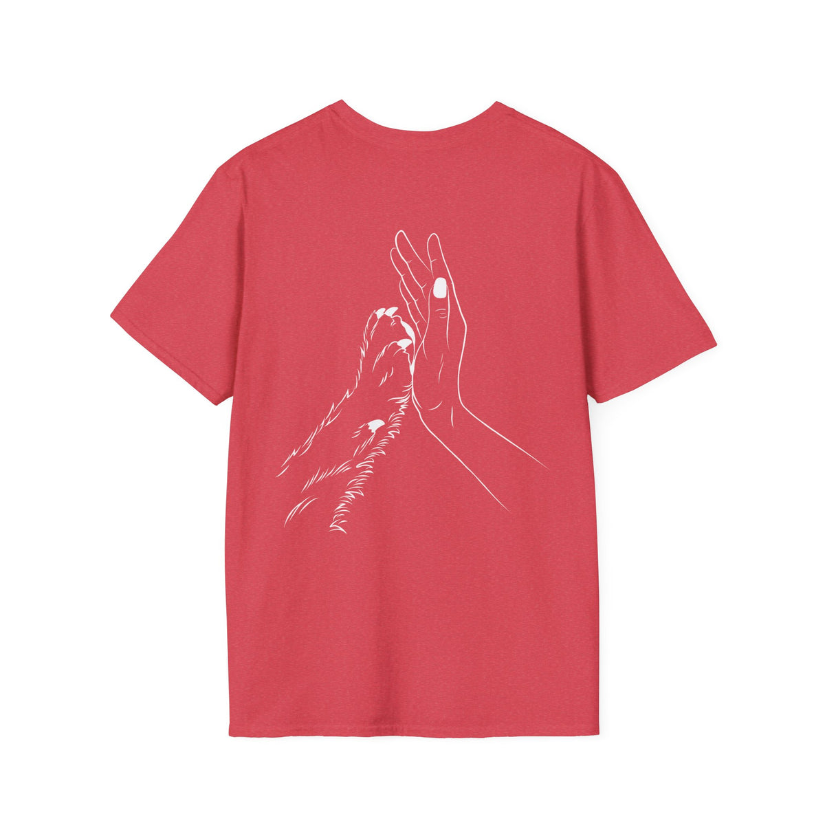 Unisex Paw Print Pocket T‑Shirt — Cute Minimal Pet Lover Tee