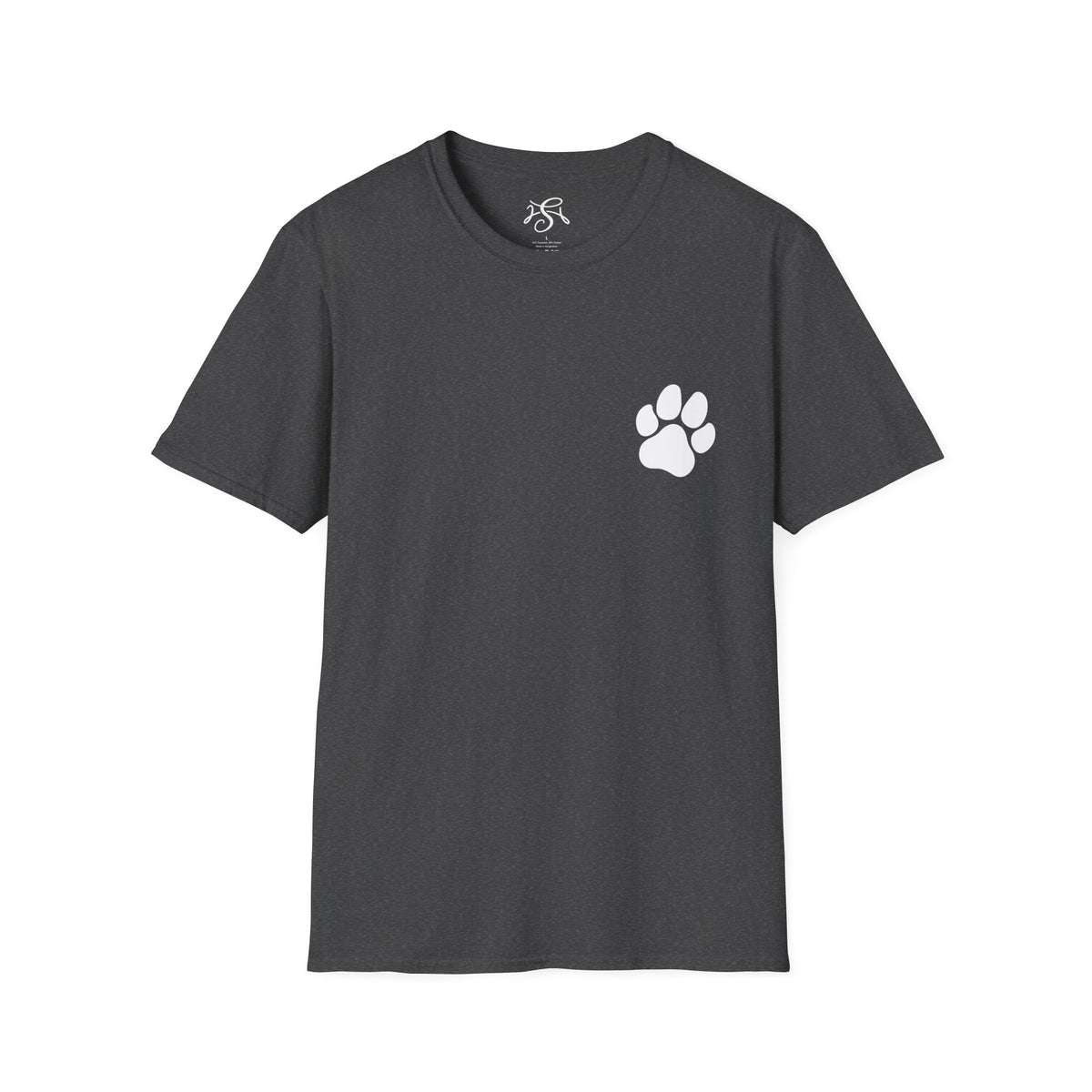 Unisex Paw Print Pocket T‑Shirt — Cute Minimal Pet Lover Tee