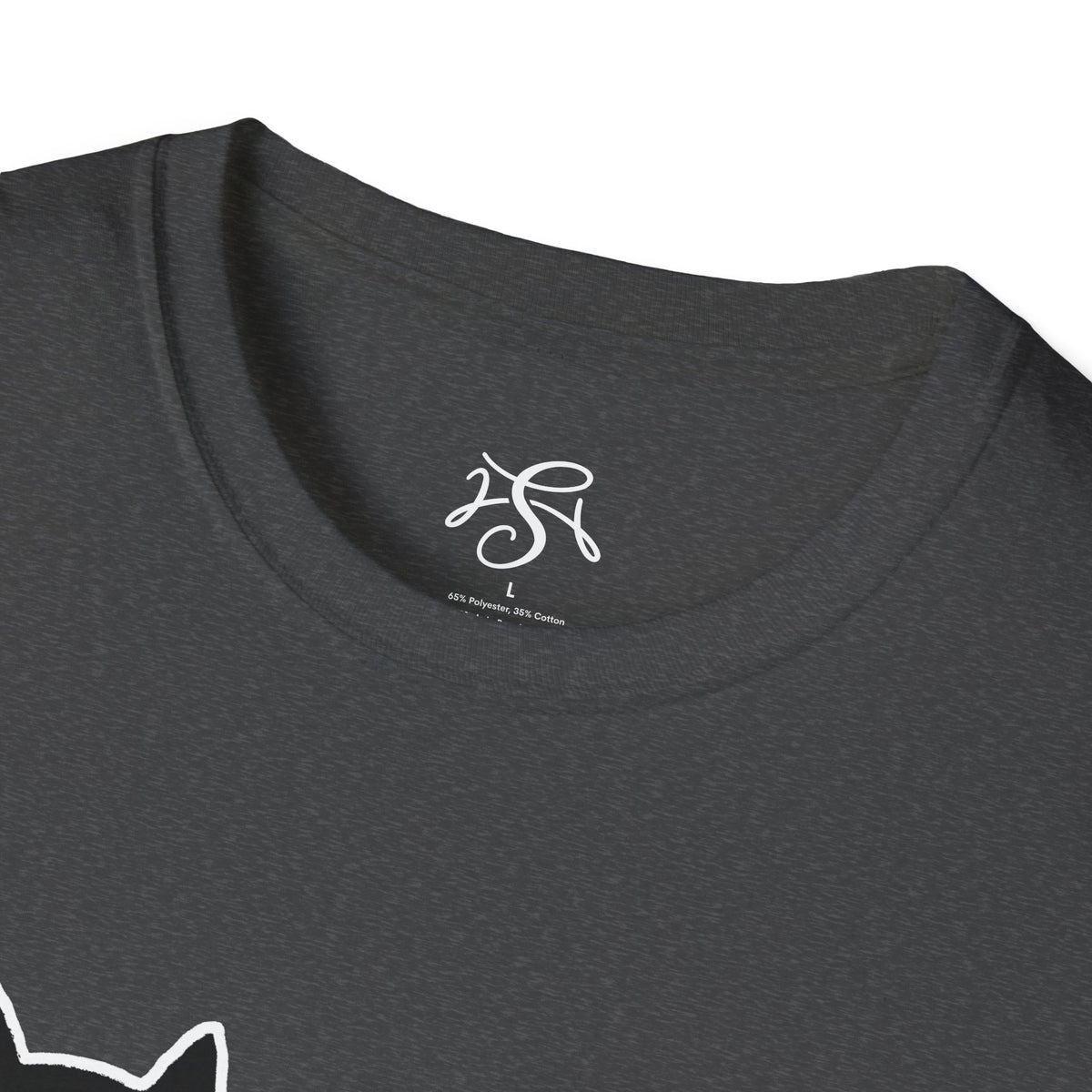 Unisex Cute Doodle Cat T-Shirt — Whimsical Black Cat Graphic Tee